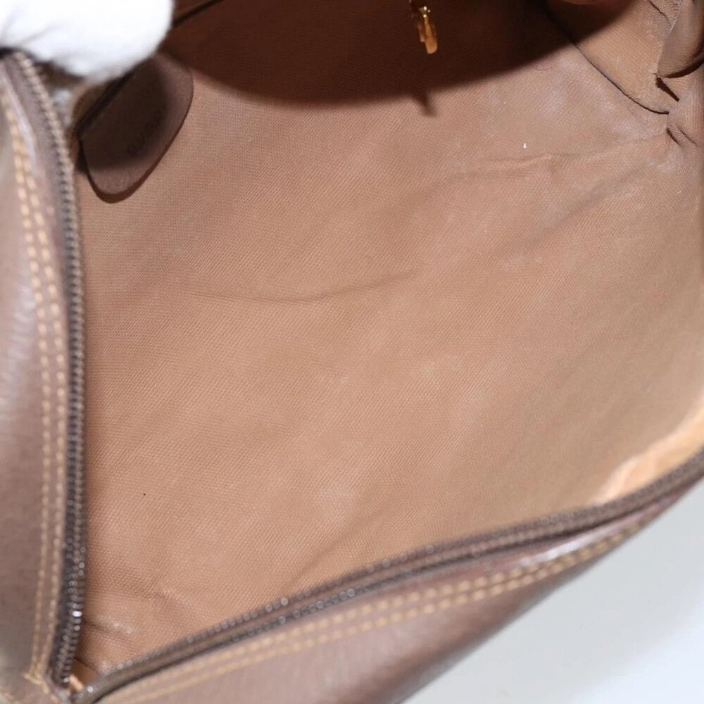 GUCCI GG Supreme Web Sherry Line Shoulder Bag PVC Beige Gold Red Auth bs29489 - Picture 10 of 16